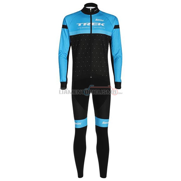 Abbigliamento Ciclismo Trek Manica Lunga 2020 Nero Blu